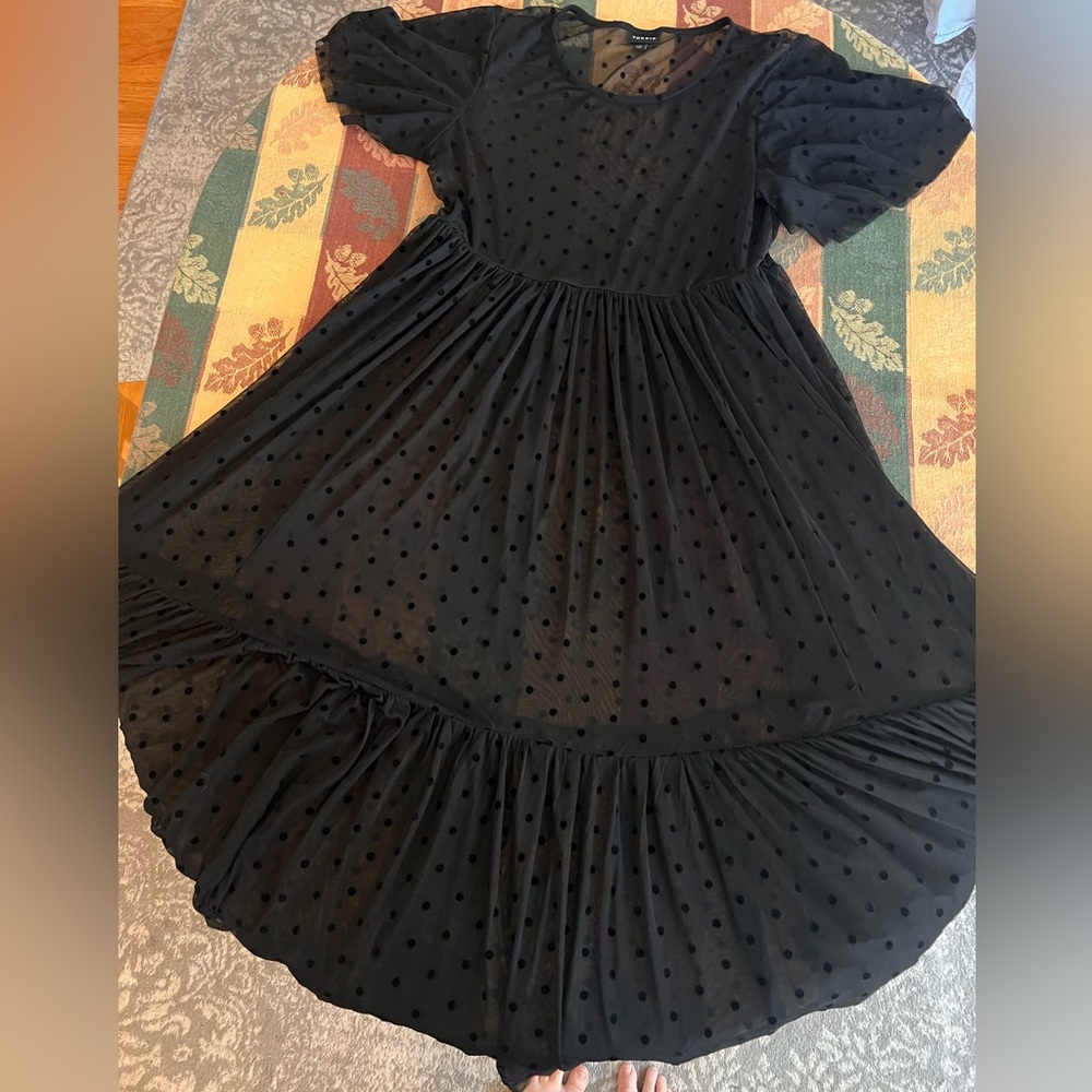 Torrid sheer black dress